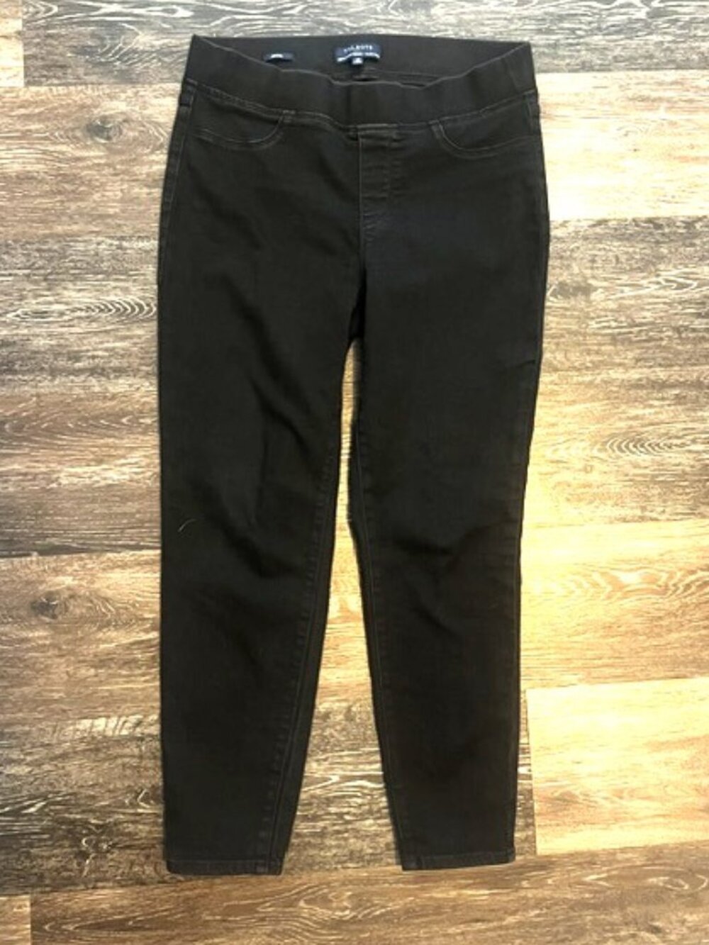 Women's Talbots Jeggings Black Jeans, Size 12P, Pockets, Stretch, Ex Cond!